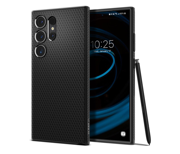 SPIGEN Liquid Air do Samsung Galaxy S24 Ultra Matte Black ACS07287 - 1211602 - zdjęcie